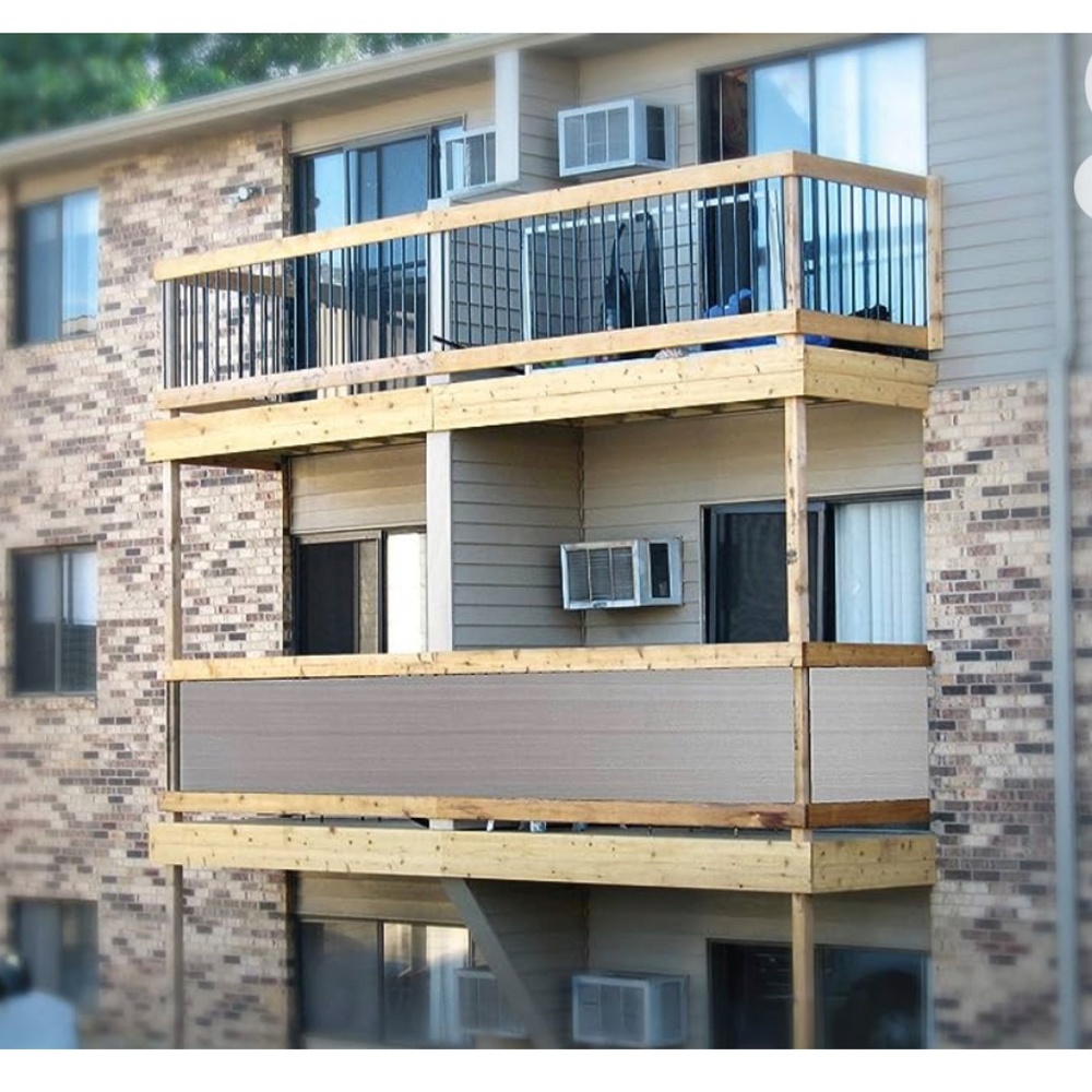 Eden's Decor Balcony Privacy Screen-Grey - Picture 5 of 7
